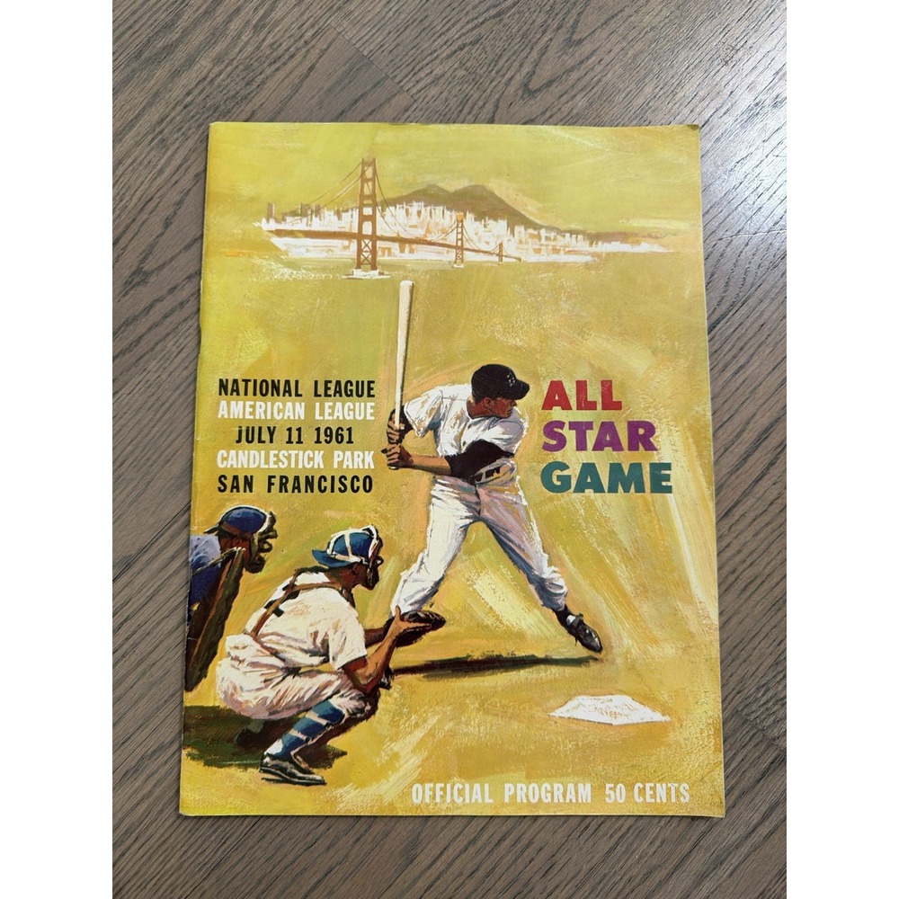 1961 MLB All Star Game Program VG San Francisco Candlestick